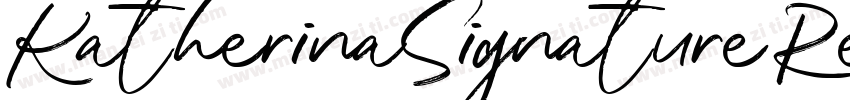 Katherina Signature Regular字体转换